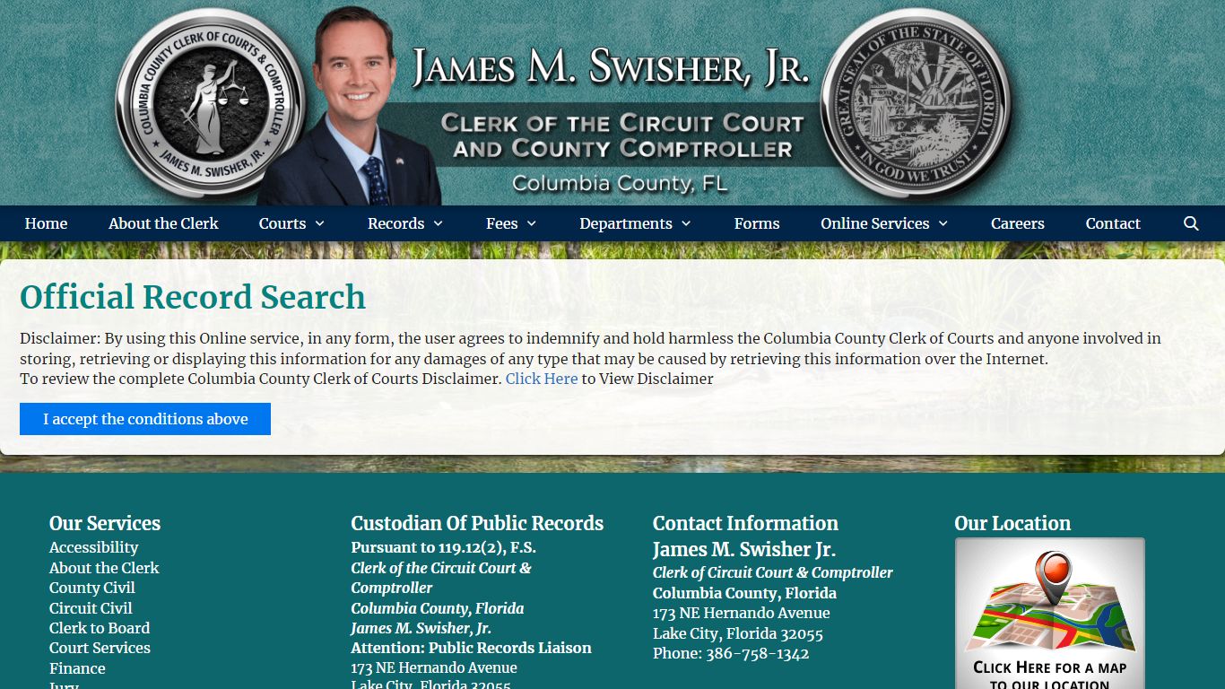 Official Record Search – Columbia Clerk of the Circuit Court & Comptroller